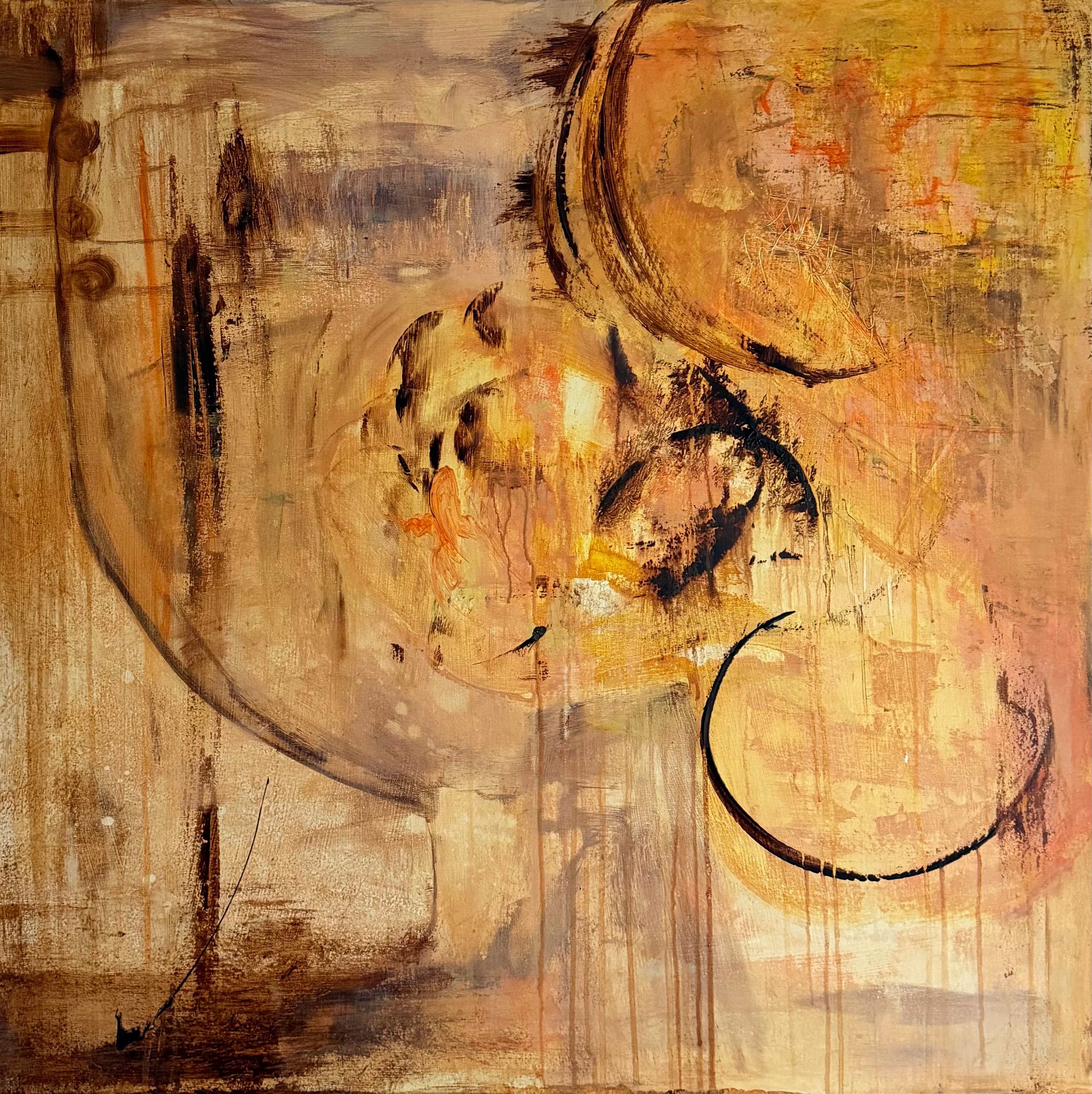 Remains, 2026, Acrylic on canvas by Yana Malanii